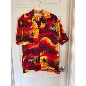 Vintage 90's Seawind Hawaiian Button Down Short Sleeve Shirt Men's Small